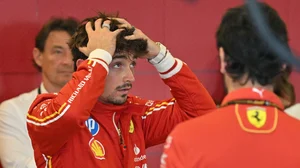 It was a stressful practice session for Ferrari