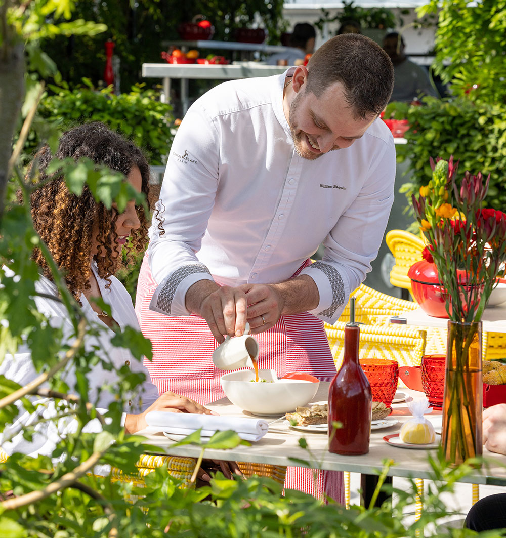 Chef William Béquin at Le Jardin Cheval Blanc Paris