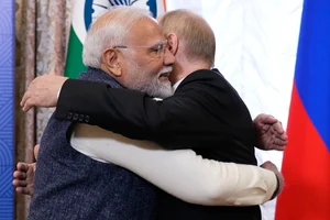 AP : PM Modi held bilateral talks with Russian President Putin on the sidelines of the BRICS Summit | 