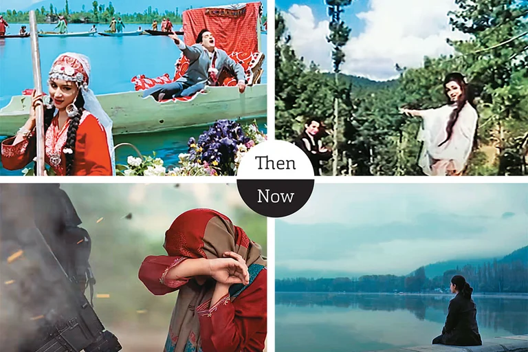 Changing Times (Clockwise from top left) Screengrabs from Kashmir ki Kali; Mere Sanam; Article 370; and Operation Valentine - null