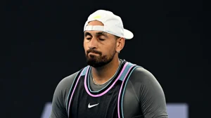 Nick Kyrgios made his singles return in Brisbane on Tuesday