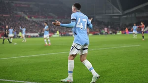 Foden was frustrated after Man City surrendered a two-goal lead against Brentford