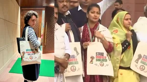 | Photo: X/Congress : Priyanka Gandhi Carries Bangladesh Bag To Parliament