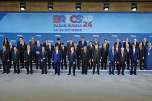 | Photo: Getty Images : Big Stage: World leaders 
at the 16th BRICS Summit in 
Kazan, Russia in October 2024