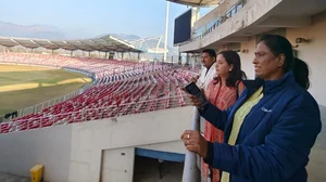 Photo: X | Team India : IOA Chief PT Usha looking at the stadium in Uttarakhand for the 38th National Games in 2025.