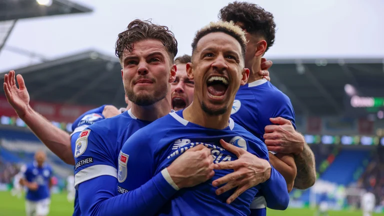 Cardiff City goalscorer Callum Robinson - null