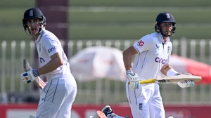 File : Joe Root and Harry Brook in action