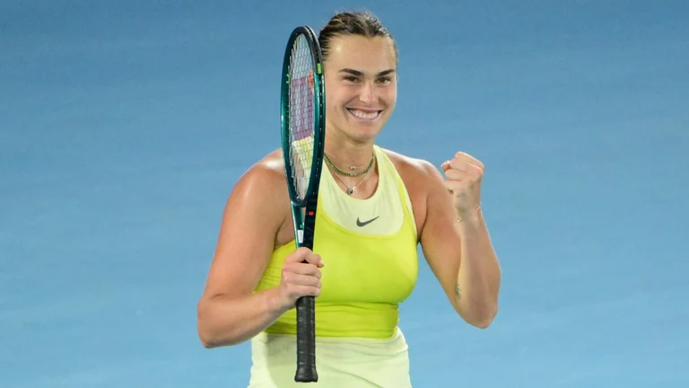 Aryna Sabalenka is into the semi-finals. - null