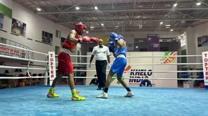 Photo: X | SAI Rohtak : Indian boxers during a bout.