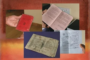 | Photos: Subash Sagar : Evidence on Display: Various documents that attempt to 
prove the identity and citizenship 
of Indian-origin Sri Lankan Tamils