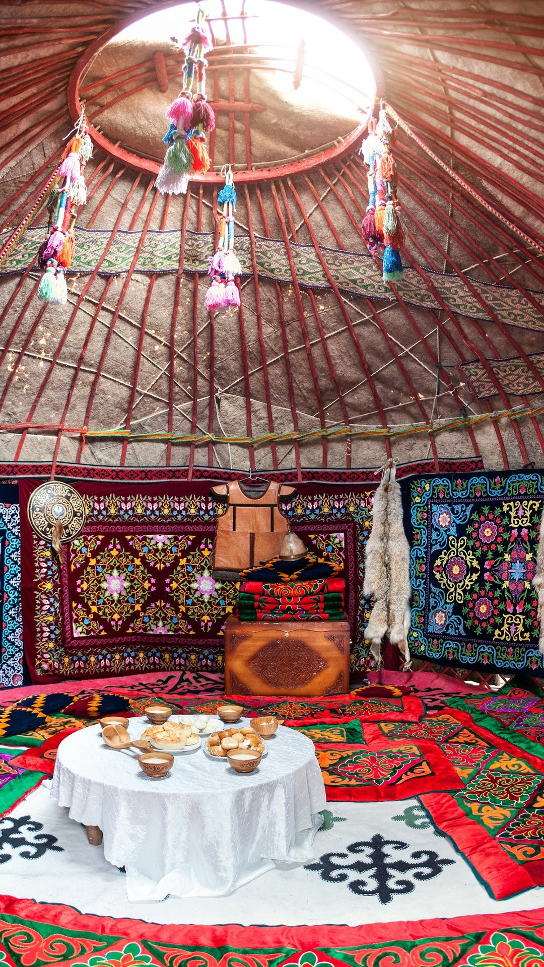 A room full of Kazakh Carpets