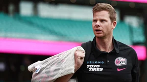 Steve Smith competing in the BBL for Sydney Sixers.