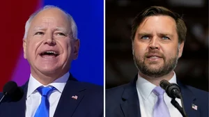 | Photo: AP : Vice Presidential Candidates Tim Walz (L) and JD Vance (R) will go head-to-head on CBS' debate. 