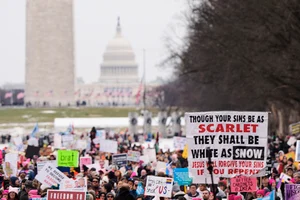 | Photo: AP : Anti-Trump Protests Take Over Washington DC Ahead Of Inauguration 