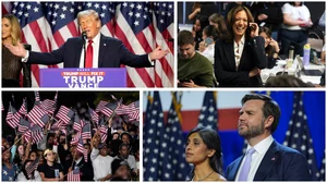 
| Photo: AP : Trump-Vance Claim Victory; Harris Trails Behind 