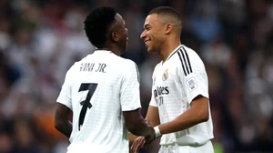 Real Madrid duo Vinicius Junior and Kylian Mbappe