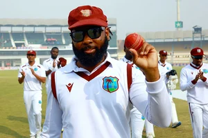 | Photo: AP/Asim Tanveer : PAK vs WI 1st Test Day 3: West Indies Jomel Warrican, who took seven wickets 