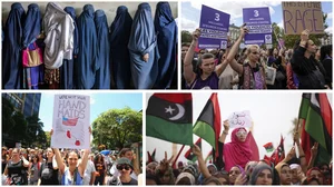 | Photo: AP : Women Across The World Pushed Back In Time 